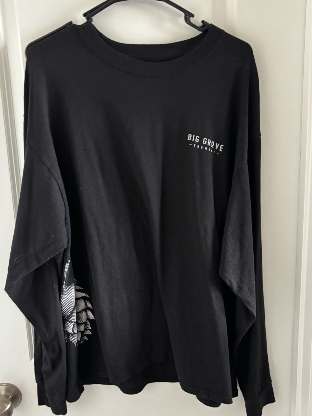 Men’s Black Long-Sleeve Tee from Big Grove Brewery